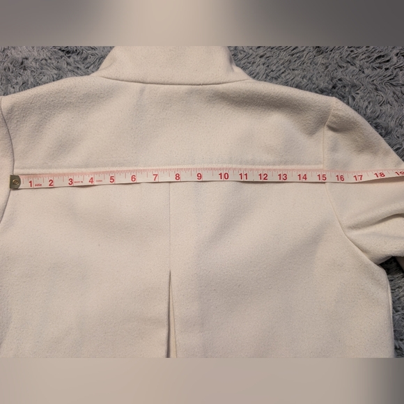 Chicos winter white button up coat Small sz 4 (chicos 0) - Picture 7 of 10